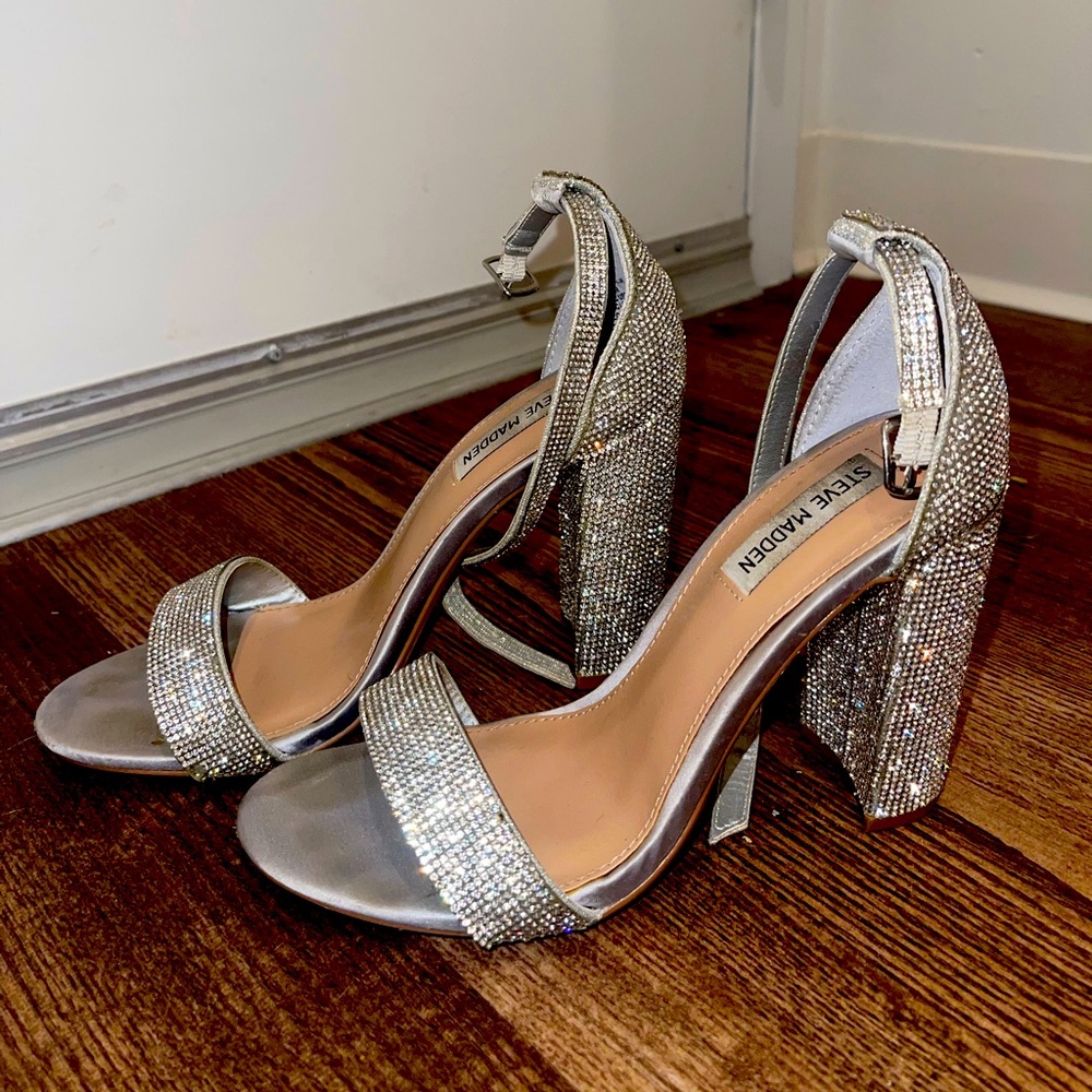 Steve Madden Carrson Rhinestone Heel Size 7.5